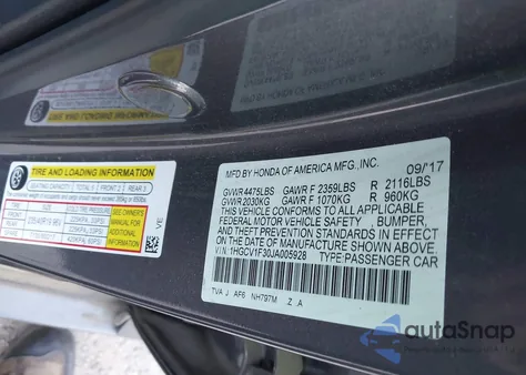 2018 Honda Accord Sport from USA, damaged, VIN 1HGCV1F30JA005928